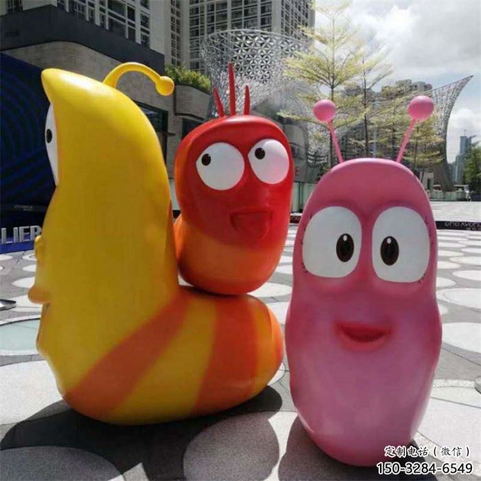 售樓部蟲(chóng)子雕塑，彩繪戶(hù)外雕塑，動(dòng)漫題材