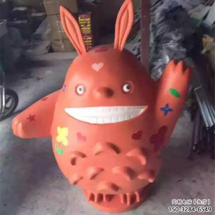 公園龍貓雕塑，烤漆卡通雕塑，動漫工藝