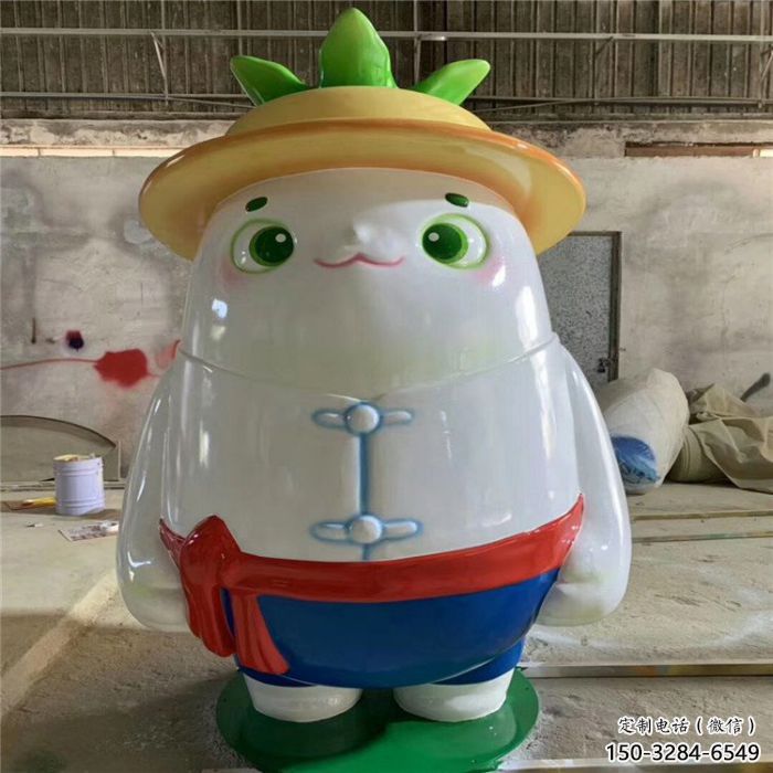 廣場龍貓雕塑，卡通動物雕塑，彩繪制造