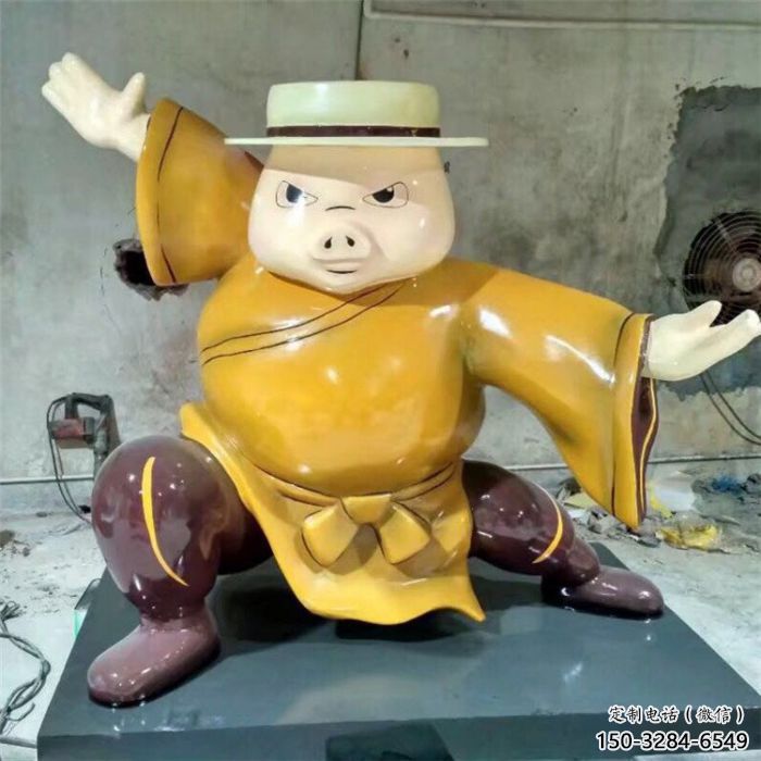 小區(qū)龍貓雕塑，卡通主題雕塑，抽象效果