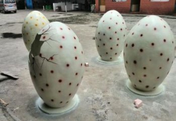 大型恐龍蛋雕塑廠家 歐式步行街?jǐn)[件 彩繪雕塑