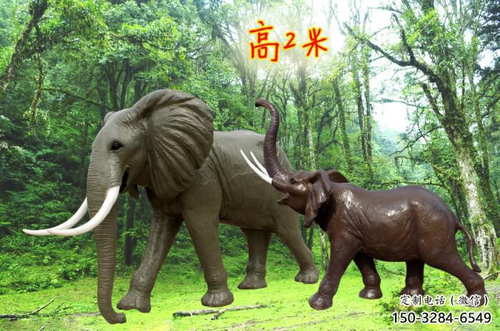 雕塑大象景觀制造，動物小品，景觀仿真大象雕塑優(yōu)價