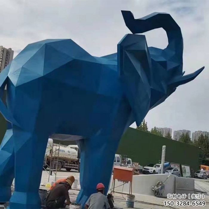 大象雕塑擺件制造，景觀擺件，烤漆大象雕塑選定
