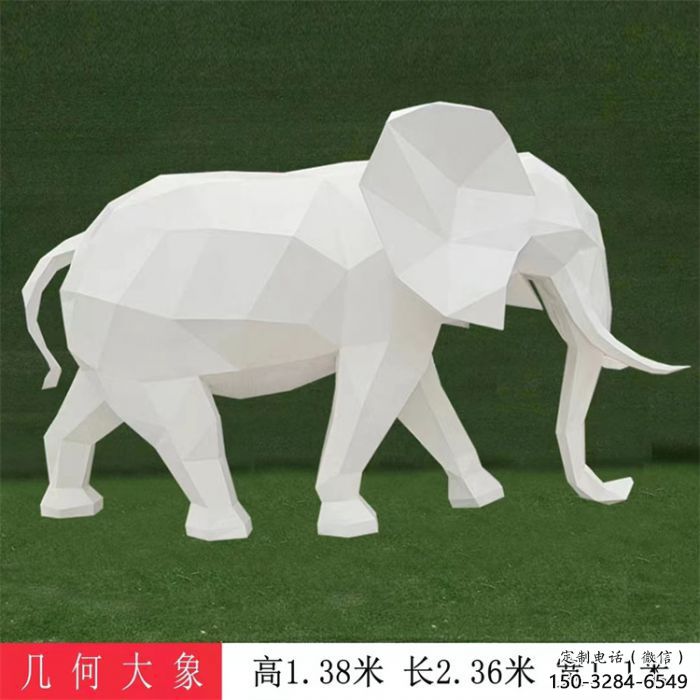 大象雕塑工廠選用，街道標識，j幾何大象雕塑制作