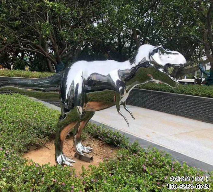 恐龍雕塑優(yōu)選，拋光藝術，景觀鏡面恐龍雕塑選用