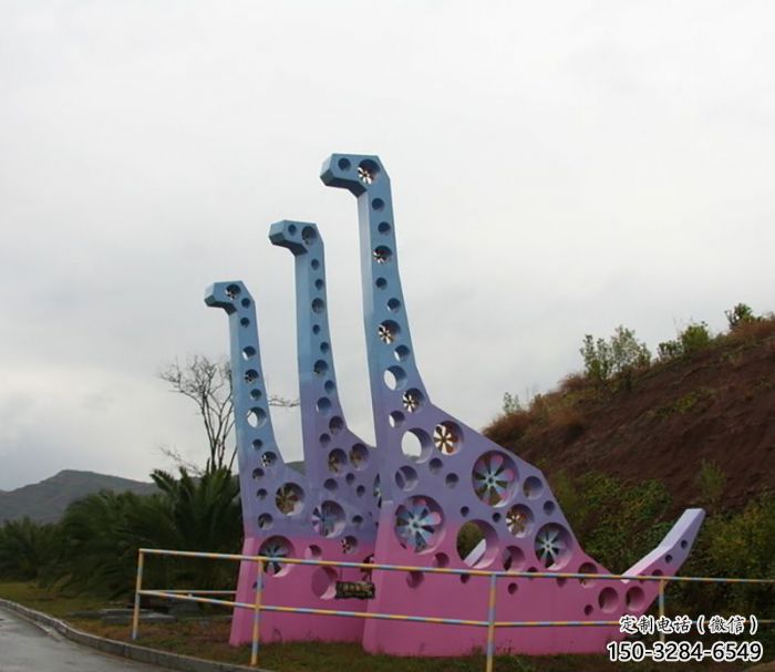 恐龍雕塑展品，景觀概念，鏤空恐龍骨架雕塑優(yōu)選