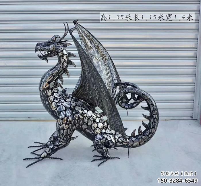 主題恐龍雕塑供給，中式工藝，景觀鐵藝恐龍雕塑精品