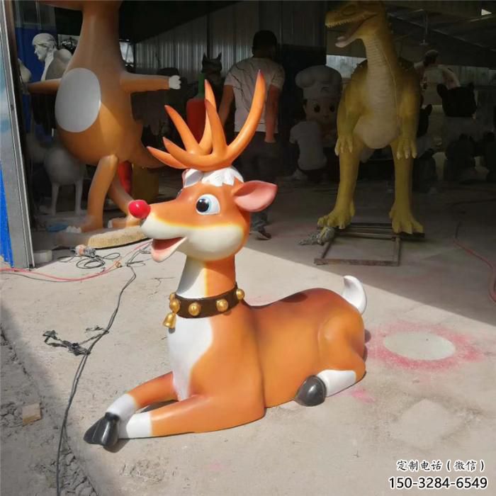 商場小鹿雕塑