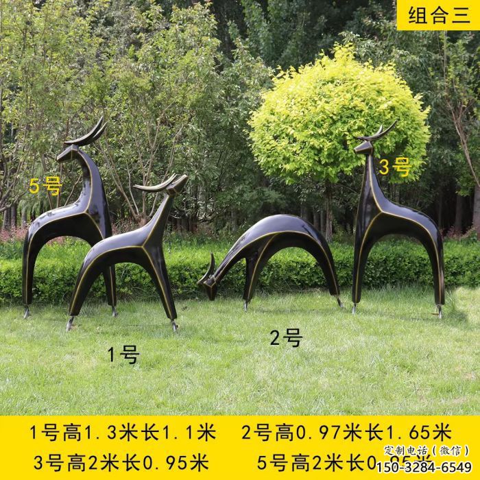 景觀小鹿雕塑精選，街道標(biāo)識(shí)，抽象小鹿雕塑指用