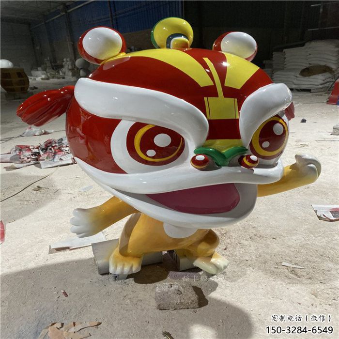 影視劇卡通獅子雕塑，創(chuàng)意藝術(shù)體系，動物美陳類型