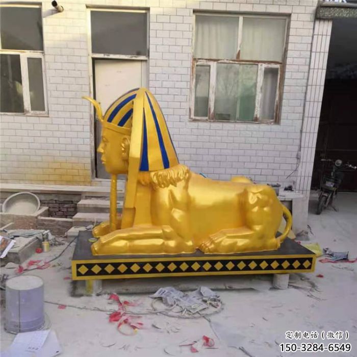 大型獅子雕塑常用，戶外擺放，獅子人獸雕塑展示