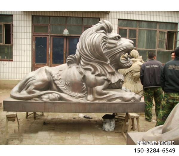 園林獅子雕塑服務(wù)商，美陳雕塑，趴獅雕塑精選