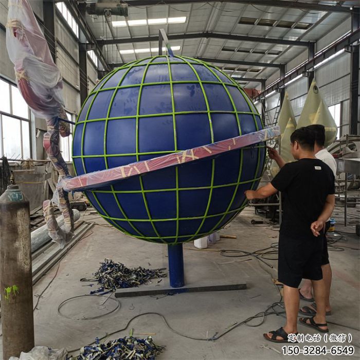 地球雕塑制造商，標(biāo)識雕塑，不銹鋼地球雕塑廠家