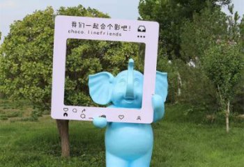 大象雕塑指用，景觀雕塑，彩繪大象雕塑點擊