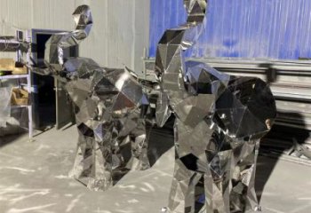 大象雕塑異型優(yōu)選，城市裝飾，展示鏡面大象雕塑定做
