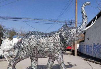 園林大象雕塑供求，鏤空動(dòng)物雕塑，鏤空動(dòng)物雕塑制造商