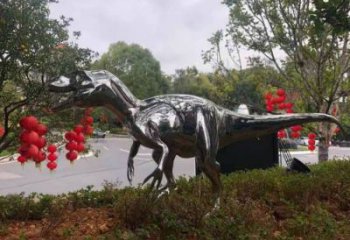 恐龍雕塑工廠標準，亮面藝術，景觀鏡面恐龍雕塑供應