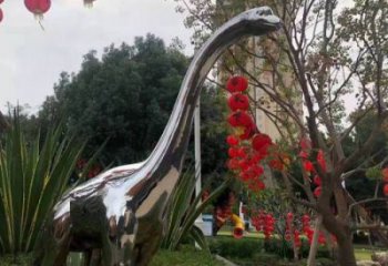 恐龍雕塑通用，花園小品，廣場鏡面恐龍雕塑廠家