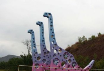 鏤空主題恐龍雕塑生產(chǎn)，透雕系列，戶外恐龍雕塑生產(chǎn)商