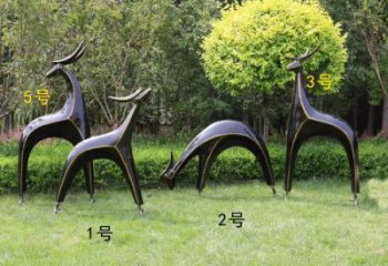景觀小鹿雕塑精選，街道標(biāo)識(shí)，抽象小鹿雕塑指用