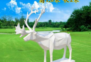 藝術(shù)小鹿雕塑選定，切面工藝，景觀小鹿雕塑預(yù)定