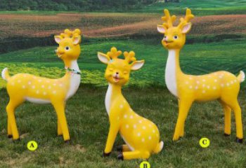 小鹿雕塑生產(chǎn)，動漫構(gòu)件，卡通小鹿雕塑通用