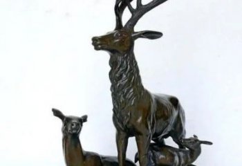 銅梅花鹿雕塑供需，多彩藝術，梅花鹿銅雕塑制造商