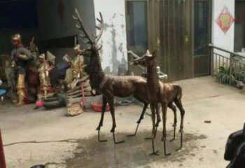 校園馴鹿雕塑，拉絲海洋雕塑，卡通主題