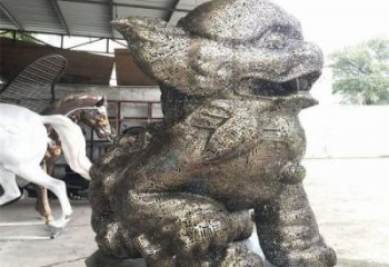 景觀獅子雕塑選定，美陳雕塑，鏤空鋼絲獅子雕塑優(yōu)選