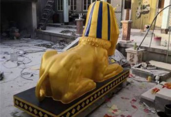 獅子雕塑觀賞型，公園小品，景觀獅子人獸雕塑常用