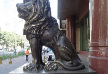 獅子雕塑定制制造，歐式風(fēng)格，蹲獅雕塑裝飾供給