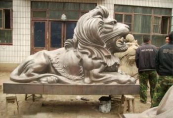 園林獅子雕塑服務(wù)商，美陳雕塑，趴獅雕塑精選