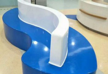 坐凳雕塑，幾何造型，幾何坐凳雕塑制作