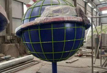 地球雕塑標準，烤漆工藝，不銹鋼地球雕塑精品