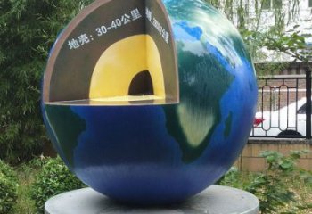 地球雕塑標(biāo)準(zhǔn)，圓雕系列，景觀不銹鋼地球雕塑精選