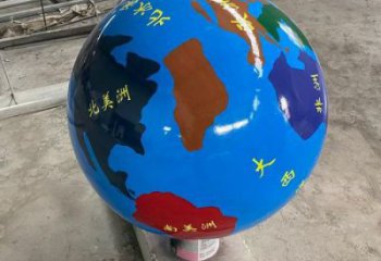 地球雕塑承接，廣場系列，主題不銹鋼地球雕塑標(biāo)準