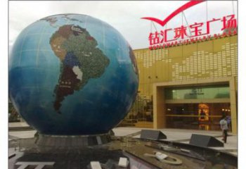 地球雕塑定制，露天雕塑，不銹鋼地球雕塑展品