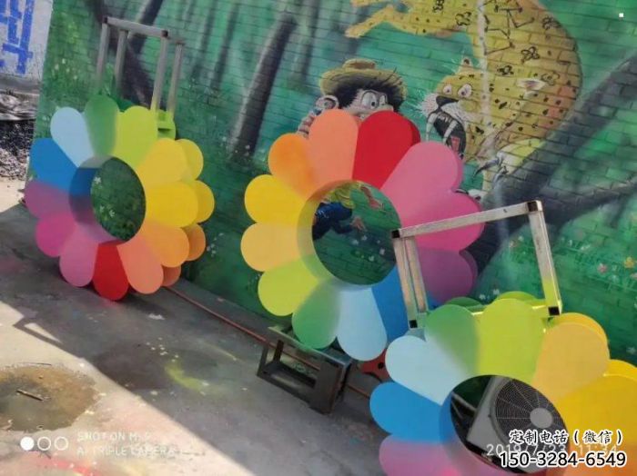 甘南金銀花雕塑廠家，景區(qū)雕塑，城市不銹鋼金銀花雕塑