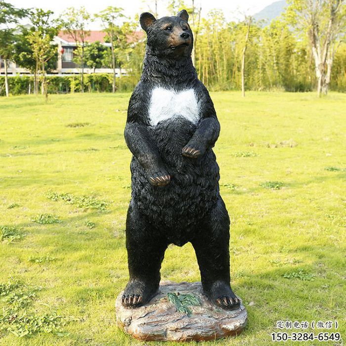 平?jīng)鼋值篮谛艿袼?，仿真動物雕塑，古銅效果