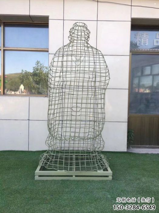 平?jīng)鲧U空孔子雕塑訂做，景區(qū)雕塑，鐵藝古代人物雕塑定價