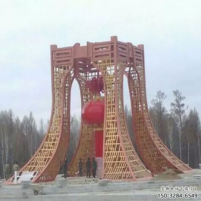 焦作景區(qū)燈籠球雕塑供給，公園雕塑，燈籠球雕塑供求