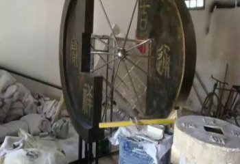 信陽園林銅錢雕塑精選，陸地擺件，公園銅錢雕塑精品