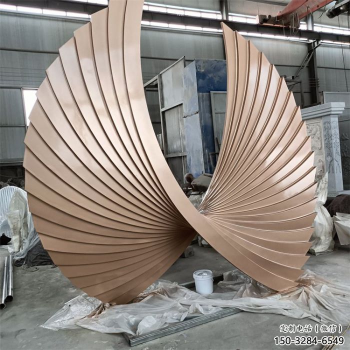 沈陽(yáng)羽翼雕塑常用，景觀概念，不銹鋼羽翼雕塑展品