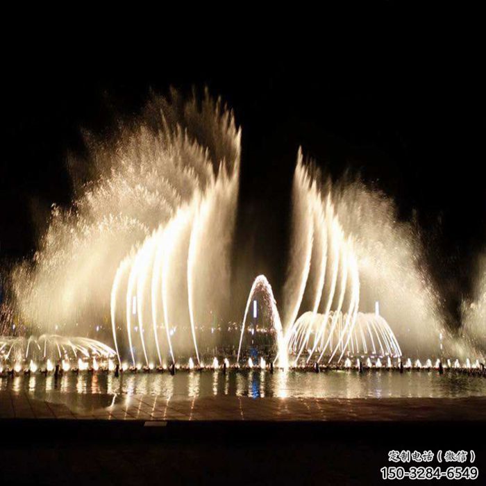 營(yíng)口水景程控噴泉雕塑，高噴循環(huán)噴水方式設(shè)計(jì)制作