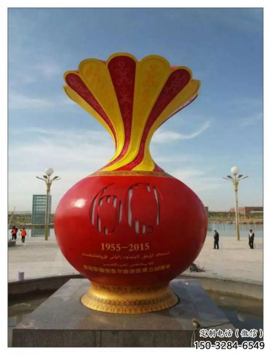 拉薩市花瓶雕塑工廠選用，街道標(biāo)識(shí)，玻璃鋼花瓶雕塑批發(fā)