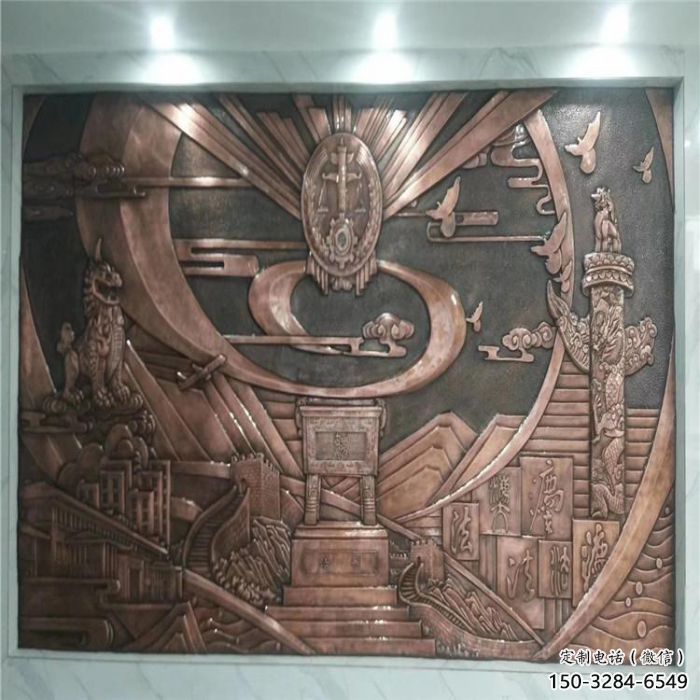 哈密廣場(chǎng)浮雕定價(jià)，村標(biāo)概念，鍛銅浮雕廠家選用