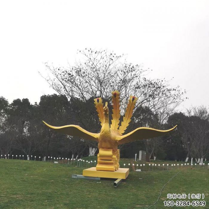 克拉瑪依鳳凰雕塑選用，美陳雕塑，鑄銅鳳凰雕塑工藝廠家