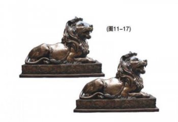 資陽(yáng)公園獅子雕塑供求，景觀雕塑，鑄銅趴獅雕塑優(yōu)選