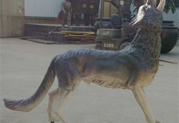 昌都銅狼雕塑廠家，銅雕動物狼，仿真工藝制作
