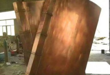 山南鑄銅書籍供應(yīng)，街景小品，銅書籍雕塑廠家優(yōu)價